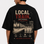 Local Train Oversized T-Shirt, Dhakkan