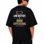 Low Battery Oversized T-Shirt, Dhakkan