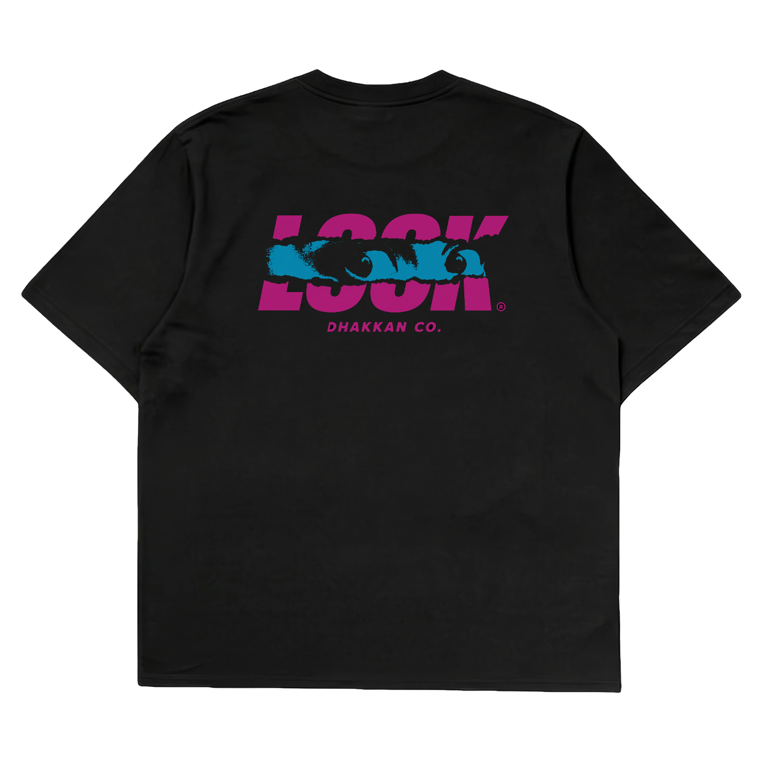 Look Oversized T-Shirt — Dhakkan consciousness print