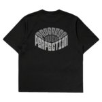 Progress Over Perfection oversized graphic t-shirt — Dhakkan black heavyweight cotton back print