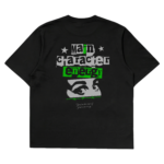 Main Character Energy oversized graphic t-shirt — Dhakkan black heavyweight cotton back print